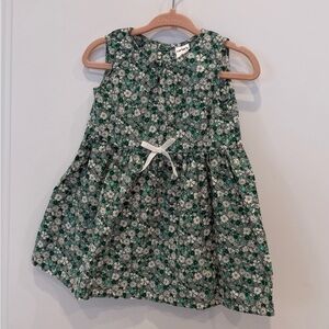 Carter's Green Floral Kids Dress